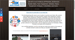 Desktop Screenshot of foxauctioneering.com